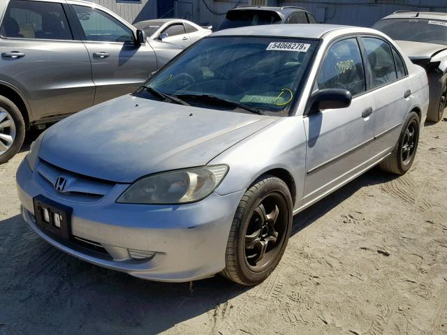 2HGES16354H580596 - 2004 HONDA CIVIC DX V SILVER photo 2