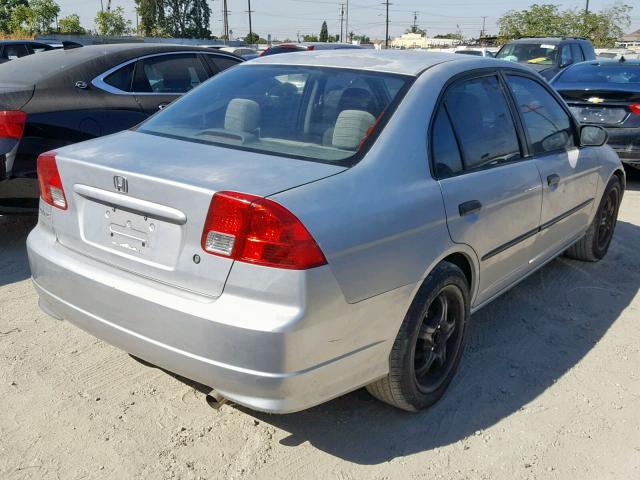 2HGES16354H580596 - 2004 HONDA CIVIC DX V SILVER photo 4