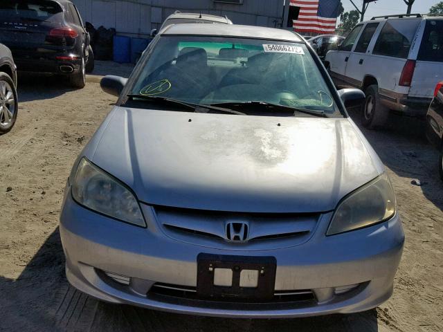 2HGES16354H580596 - 2004 HONDA CIVIC DX V SILVER photo 9