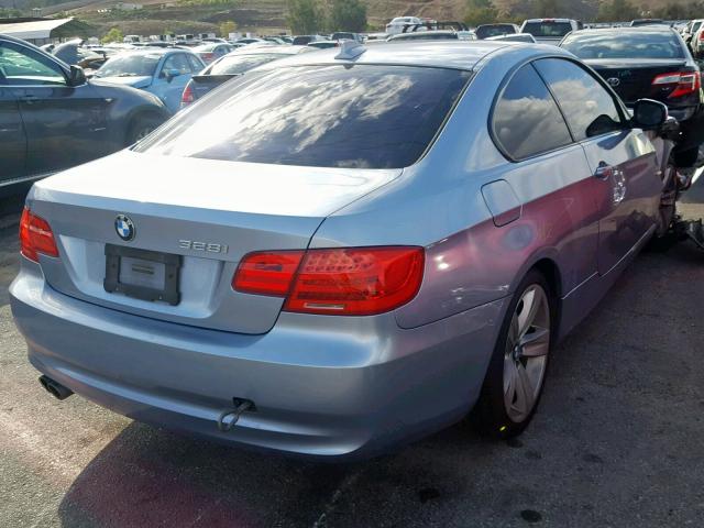 WBAKE5C59BE574050 - 2011 BMW 328 I SULE SILVER photo 4