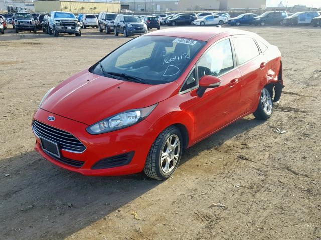 3FADP4BJ3EM160412 - 2014 FORD FIESTA SE RED photo 2