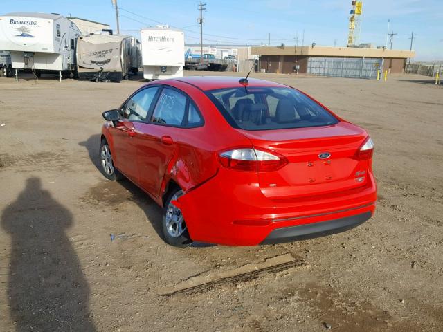 3FADP4BJ3EM160412 - 2014 FORD FIESTA SE RED photo 3