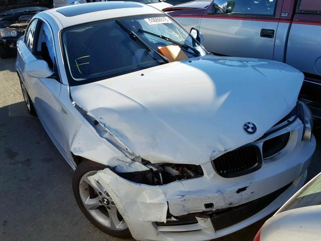 WBAUP9C57BVL89571 - 2011 BMW 128 I WHITE photo 1