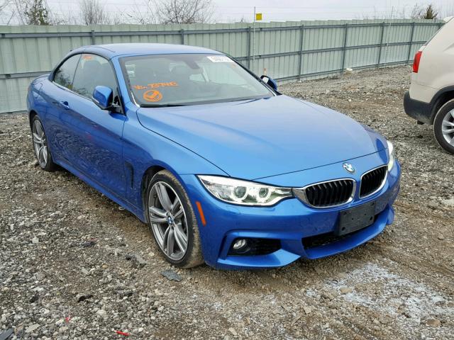 WBA3T3C53EP737413 - 2014 BMW 435 I BLUE photo 1