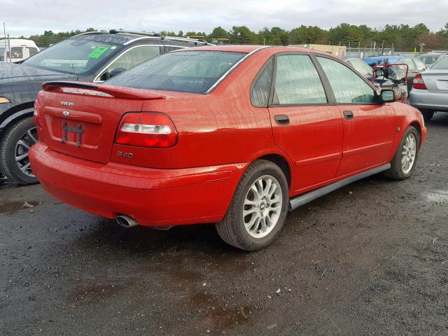 YV1VS27563F994825 - 2003 VOLVO S40 1.9T RED photo 4