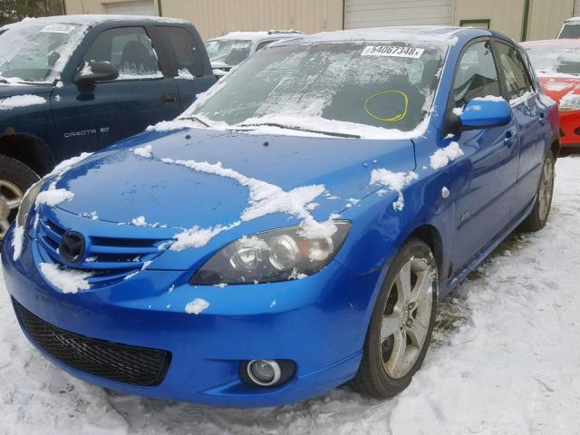 JM1BK343741205632 - 2004 MAZDA 3 HATCHBAC BLUE photo 2