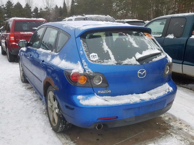 JM1BK343741205632 - 2004 MAZDA 3 HATCHBAC BLUE photo 3