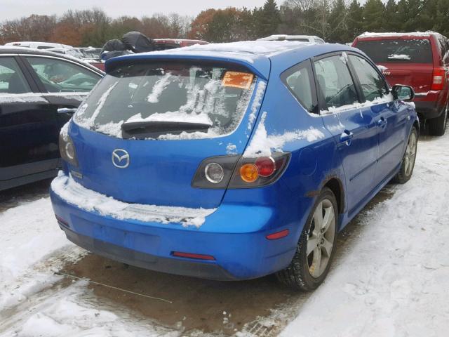 JM1BK343741205632 - 2004 MAZDA 3 HATCHBAC BLUE photo 4