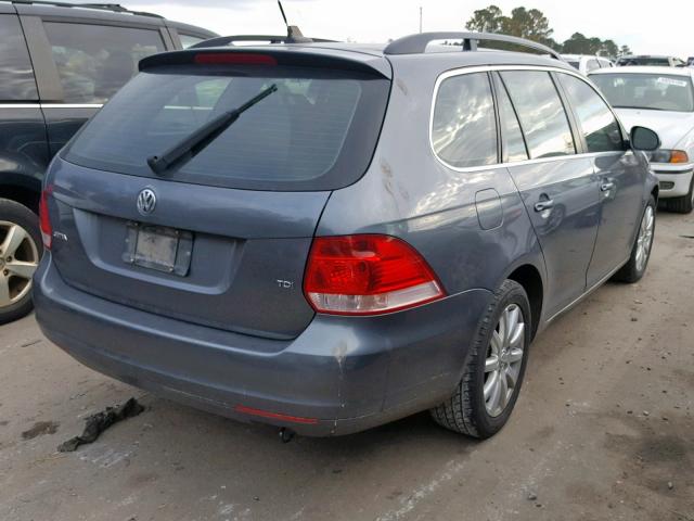 3VWPL71K19M294286 - 2009 VOLKSWAGEN JETTA TDI BLUE photo 4