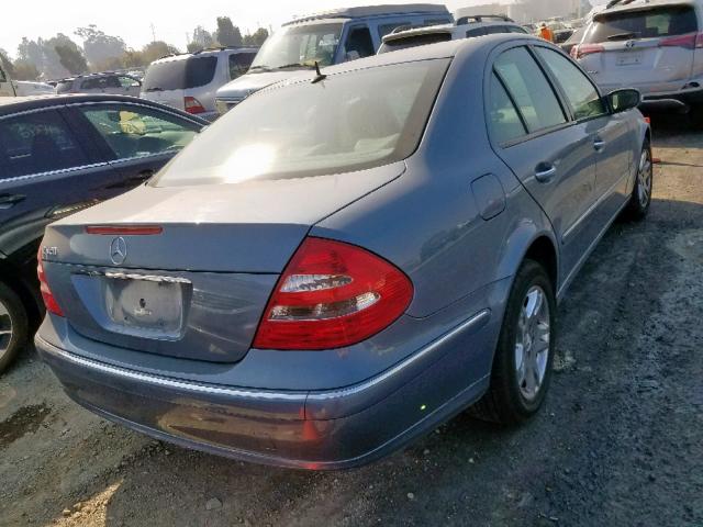 WDBUF65J93A225857 - 2003 MERCEDES-BENZ E 320 BLUE photo 4