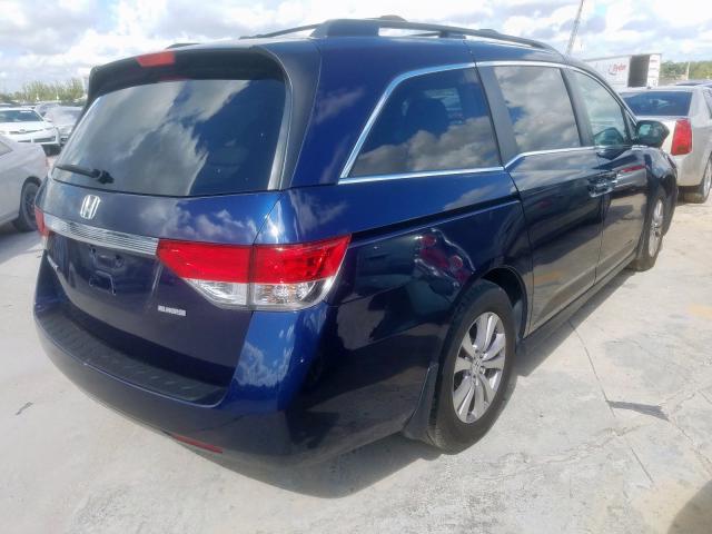 5FNRL5H69HB000645 - 2017 HONDA ODYSSEY EX BLUE photo 4