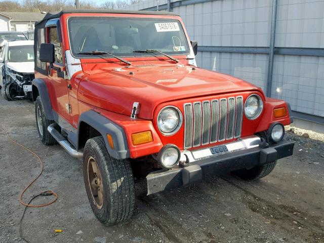 1J4FY29PXWP773714 - 1998 JEEP WRANGLER / RED photo 1