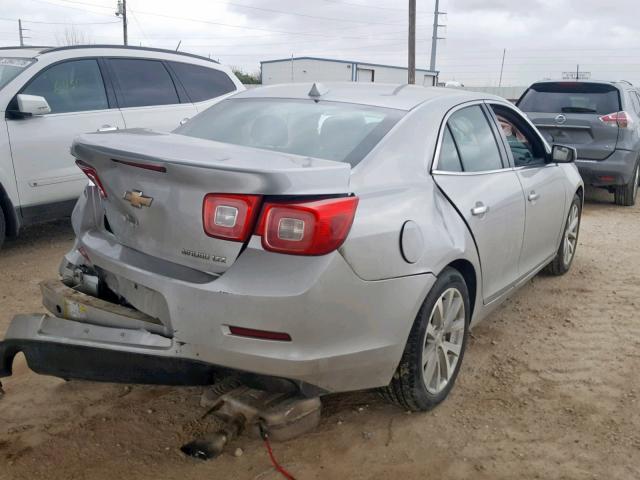 1G11H5SL6EF296219 - 2014 CHEVROLET MALIBU LTZ SILVER photo 4