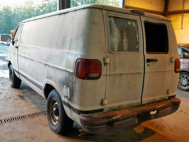 2B7HB21Y9VK592226 - 1997 DODGE RAM VAN B2 WHITE photo 3