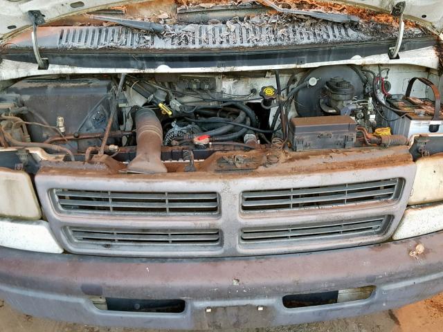 2B7HB21Y9VK592226 - 1997 DODGE RAM VAN B2 WHITE photo 7