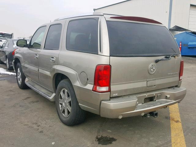 1GYEK63N13R154558 - 2003 CADILLAC ESCALADE L GOLD photo 3