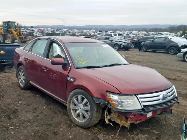 1FAHP24W38G159130 - 2008 FORD TAURUS SEL RED photo 1