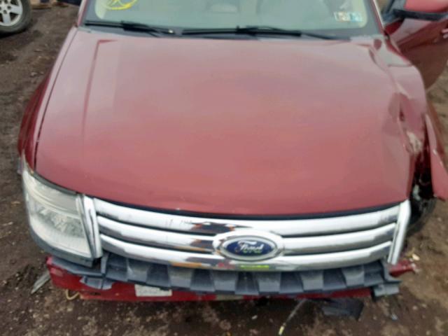 1FAHP24W38G159130 - 2008 FORD TAURUS SEL RED photo 7