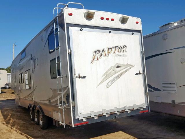 4YDF361368R800478 - 2008 KEYSTONE RAPTOR BEIGE photo 3