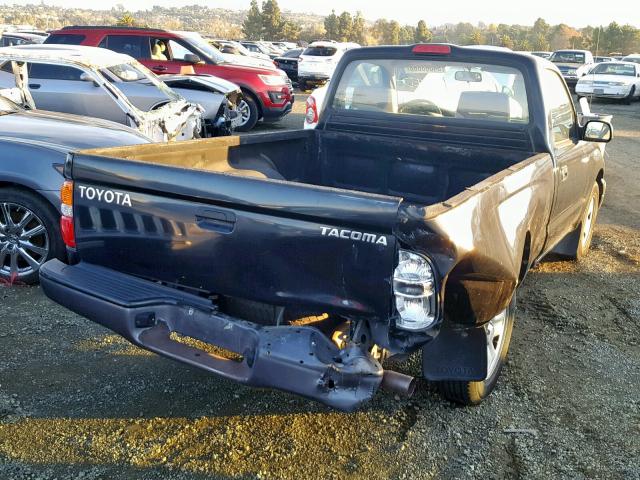 5TENL42N63Z259383 - 2003 TOYOTA TACOMA BAS BLACK photo 4