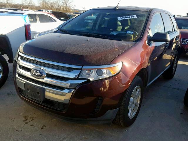 2FMDK3GC0BBA93094 - 2011 FORD EDGE SE MAROON photo 2