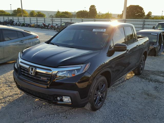 5FPYK2F12KB002210 - 2019 HONDA RIDGELINE BLACK photo 2