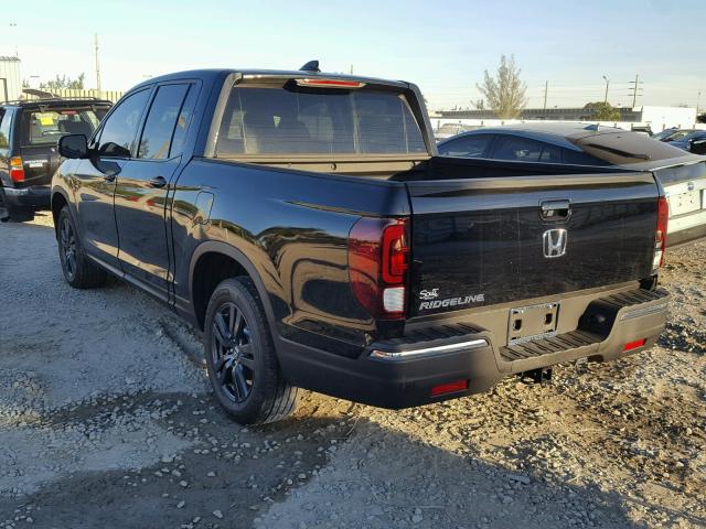 5FPYK2F12KB002210 - 2019 HONDA RIDGELINE BLACK photo 3