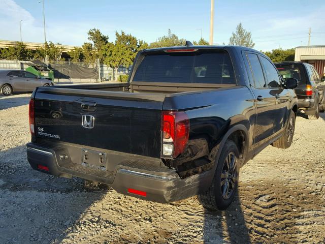 5FPYK2F12KB002210 - 2019 HONDA RIDGELINE BLACK photo 4