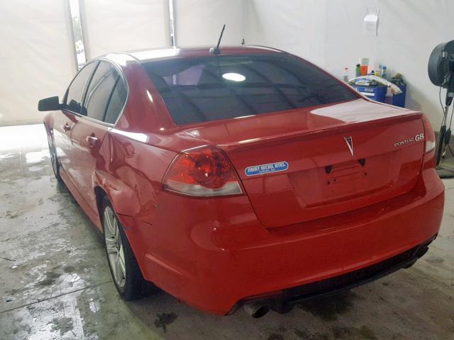 6G2ER57739L163790 - 2009 PONTIAC G8 RED photo 3