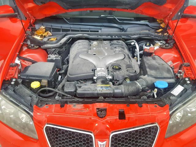 6G2ER57739L163790 - 2009 PONTIAC G8 RED photo 7