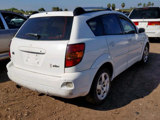 5Y2SL63885Z458280 - 2005 PONTIAC VIBE WHITE photo 4