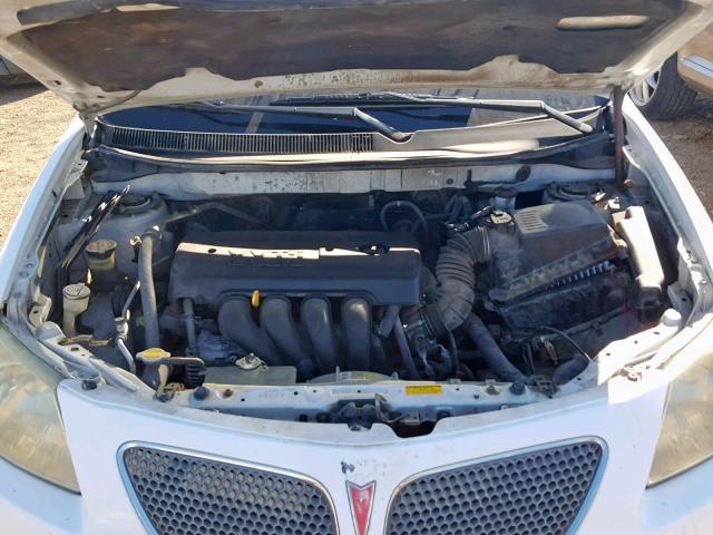 5Y2SL63885Z458280 - 2005 PONTIAC VIBE WHITE photo 7