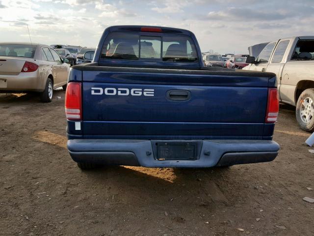 1B7FL16X42S632132 - 2002 DODGE DAKOTA BAS BLUE photo 6