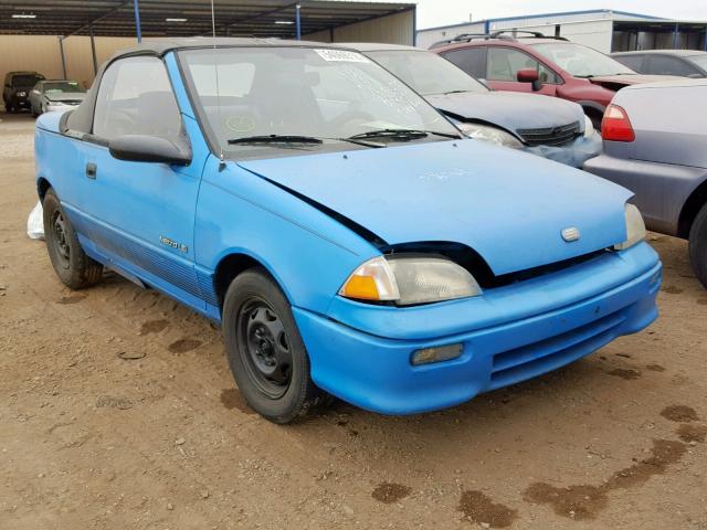 JG1MR3365MK614439 - 1991 GEO METRO LSI BLUE photo 1