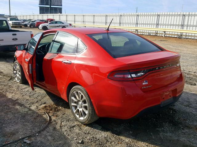 1C3CDFFA0GD816251 - 2016 DODGE DART SXT S RED photo 3