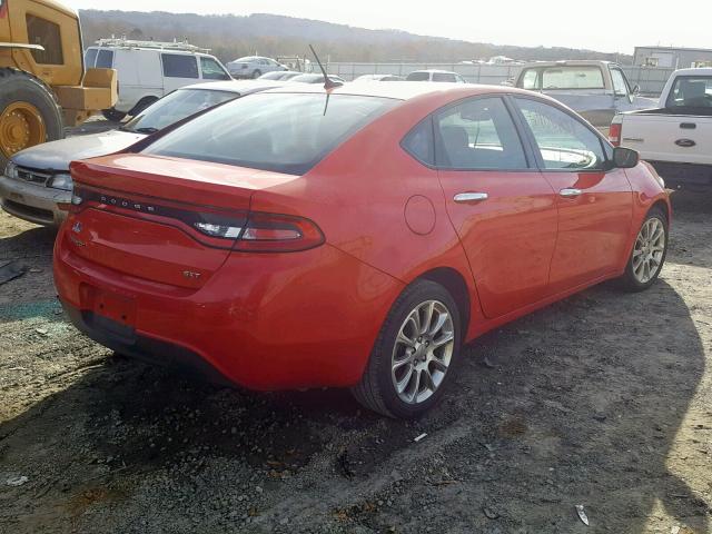 1C3CDFFA0GD816251 - 2016 DODGE DART SXT S RED photo 4