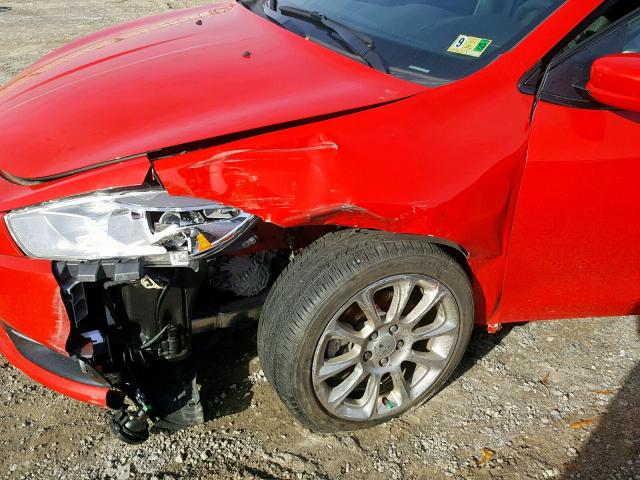 1C3CDFFA0GD816251 - 2016 DODGE DART SXT S RED photo 9