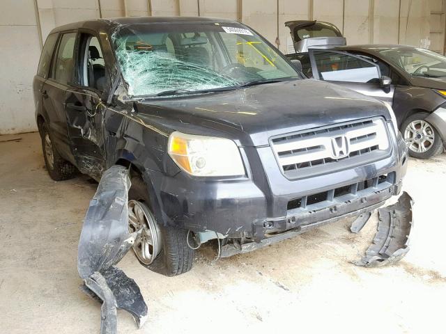 5FNYF28136B035474 - 2006 HONDA PILOT LX BLACK photo 1