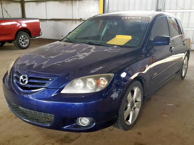 JM1BK143851266039 - 2005 MAZDA 3 HATCHBAC BLUE photo 2