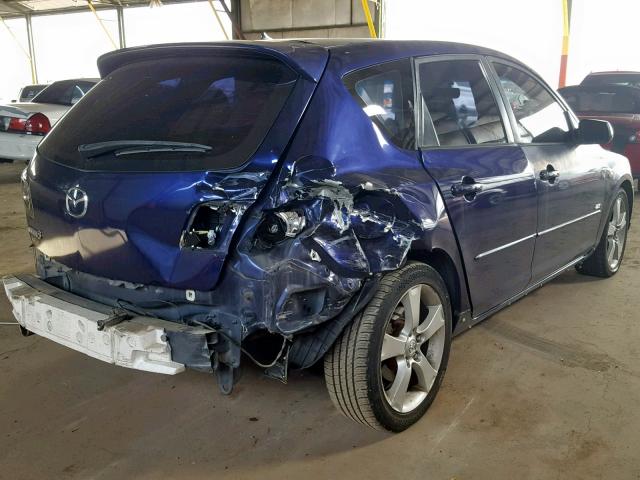 JM1BK143851266039 - 2005 MAZDA 3 HATCHBAC BLUE photo 4