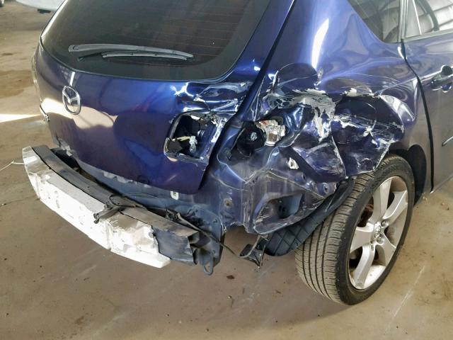 JM1BK143851266039 - 2005 MAZDA 3 HATCHBAC BLUE photo 9