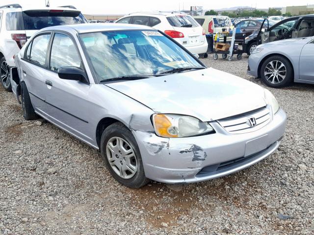 1HGES15261L071253 - 2001 HONDA CIVIC DX SILVER photo 1