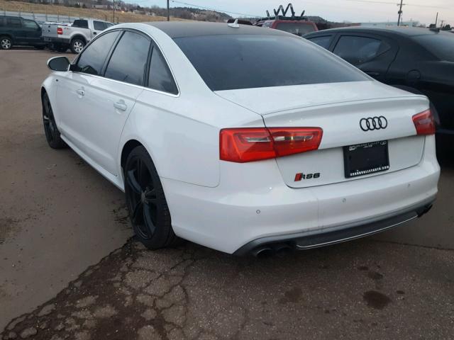 WAUF2AFC3DN032698 - 2013 AUDI S6 WHITE photo 3