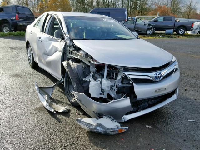 4T1BD1FK6DU079809 - 2013 TOYOTA CAMRY HYBR SILVER photo 1