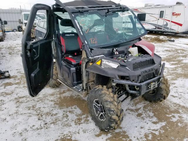 4XAUH9EA8DB158443 - 2013 POLARIS RANGER 900 RED photo 1