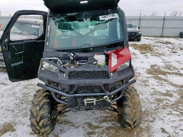 4XAUH9EA8DB158443 - 2013 POLARIS RANGER 900 RED photo 9