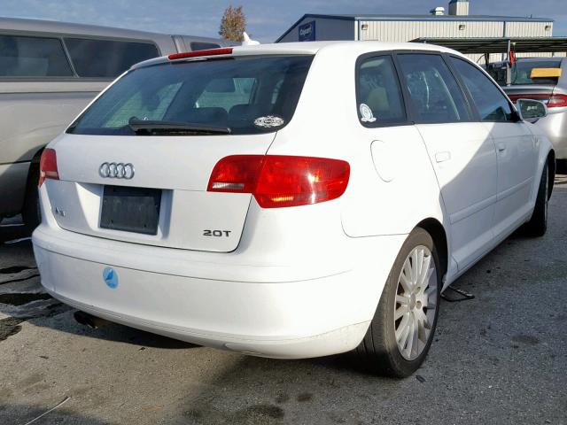 WAUNF78P27A020377 - 2007 AUDI A3 2.0 PRE WHITE photo 4