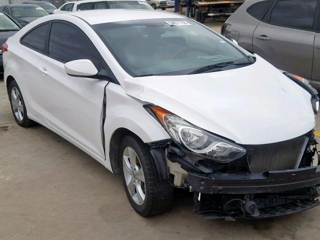 KMHDH6AE5DU007351 - 2013 HYUNDAI ELANTRA CO WHITE photo 1