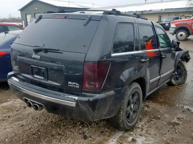 1J4HR58215C641282 - 2005 JEEP GRAND CHER BLACK photo 4