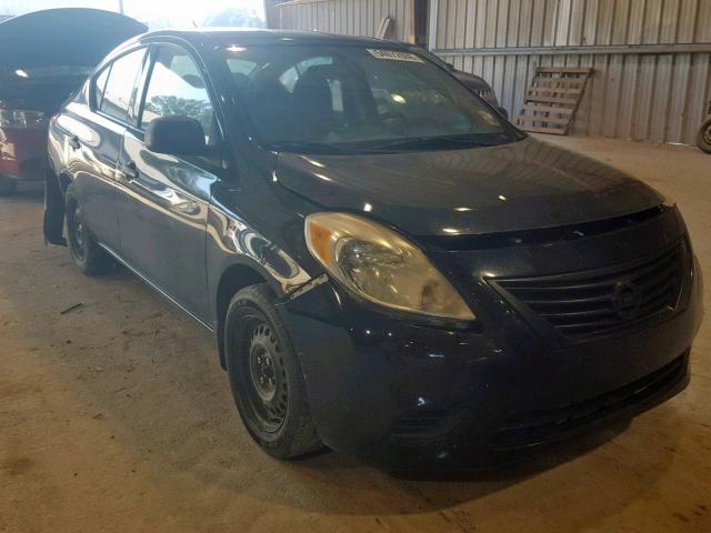 3N1CN7AP0EL854504 - 2014 NISSAN VERSA S BLACK photo 1